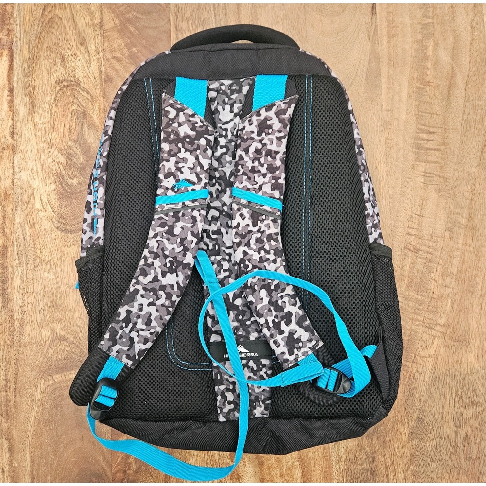 High Sierra RipRap Backpack Camo Adult Book Bag Padded Zip Pockets Travel School - Picture 9 of 9